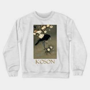 Crow and Blossom by Ohara Koson Crewneck Sweatshirt